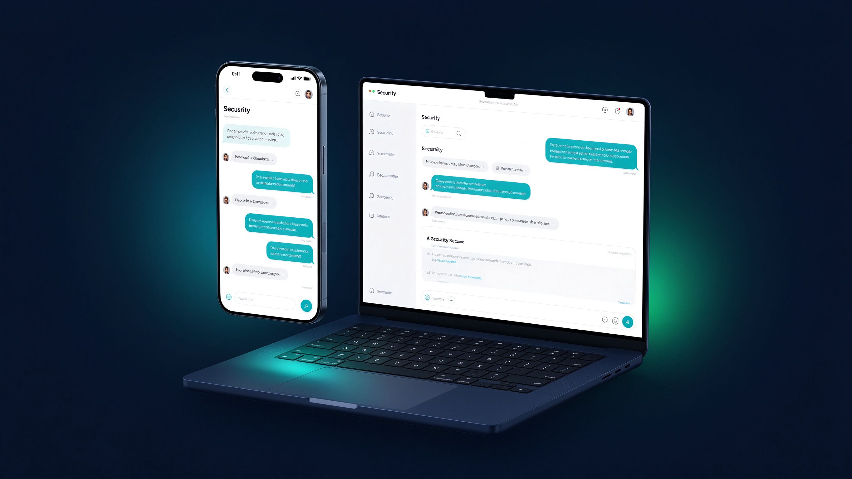AntMessenger 在手机与电脑上的聊天界面展示